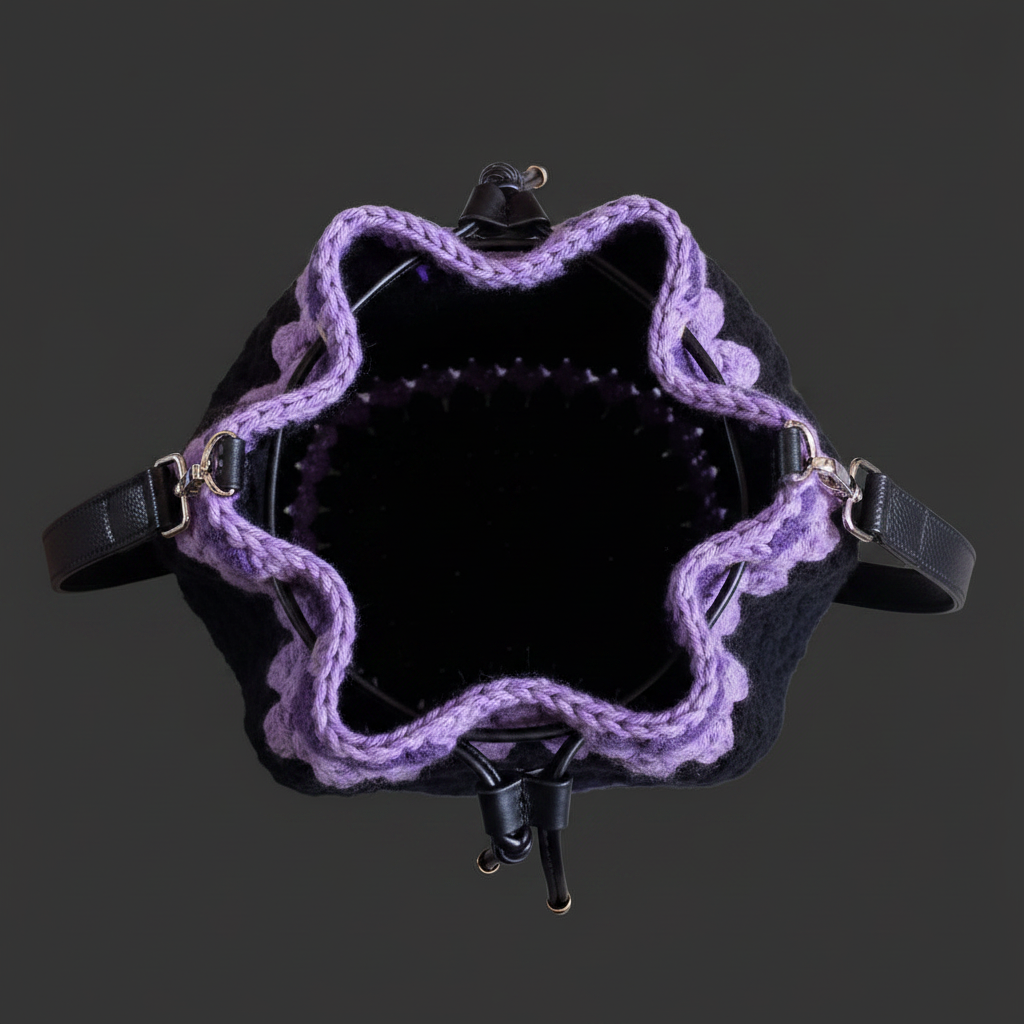 Granny Square Bucket Bag  (large)