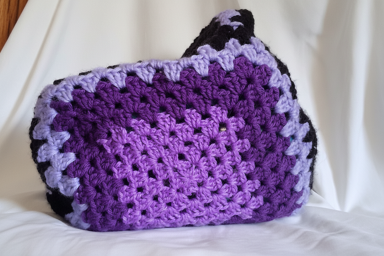 Granny Square Bucket Bag  (large)
