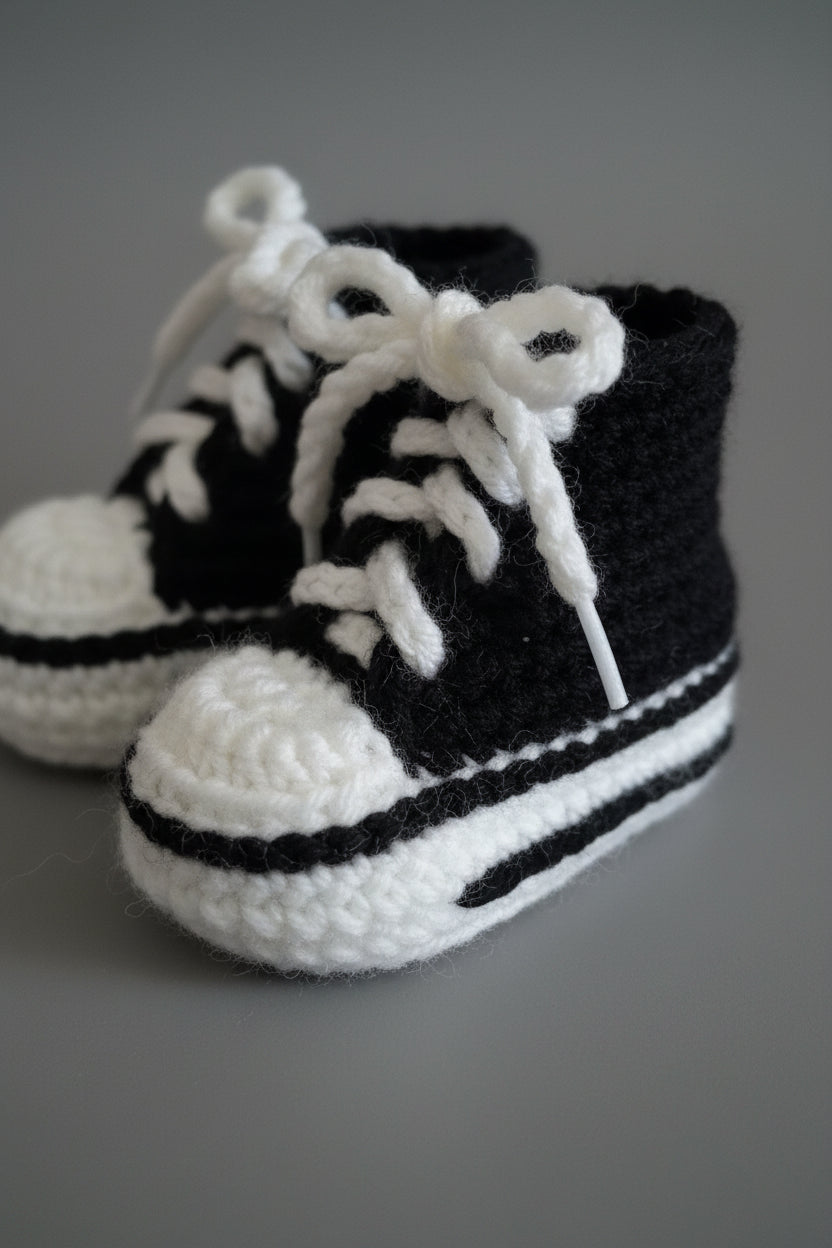 Baby 0-12mos. Sneaker Slippers Retro Style