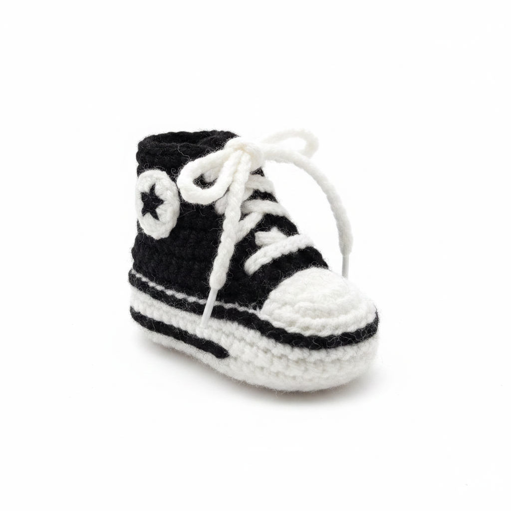 Baby 0-12mos. Sneaker Slippers Retro Style