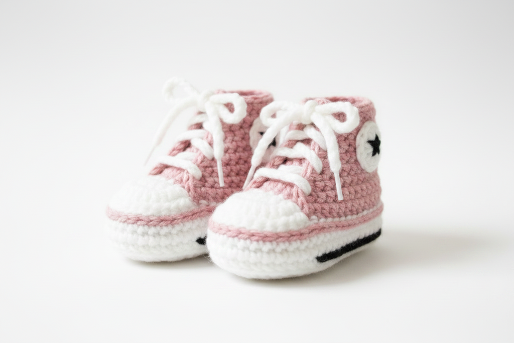 Baby 0-12mos. Sneaker Slippers Retro Style