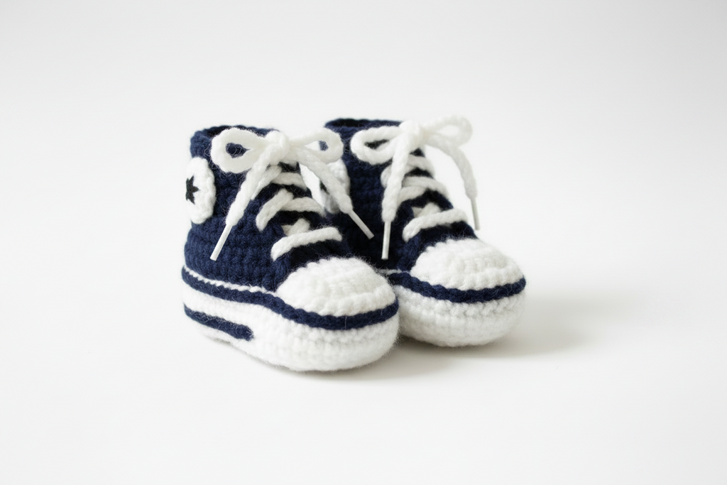 Baby 0-12mos. Sneaker Slippers Retro Style