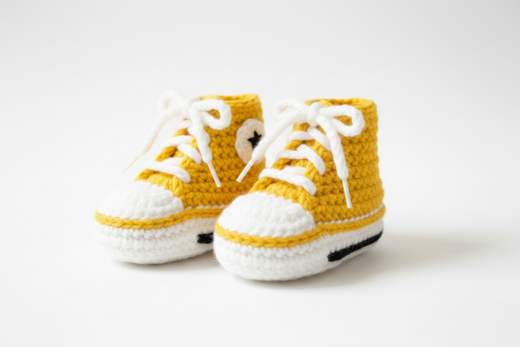 Baby 0-12mos. Sneaker Slippers Retro Style