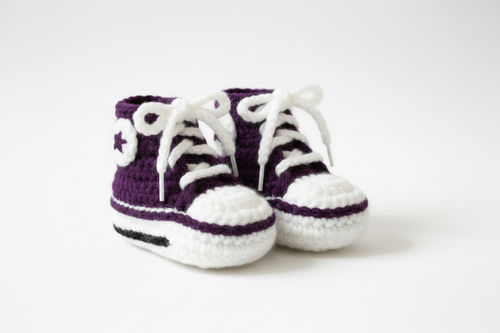Baby 0-12mos. Sneaker Slippers Retro Style