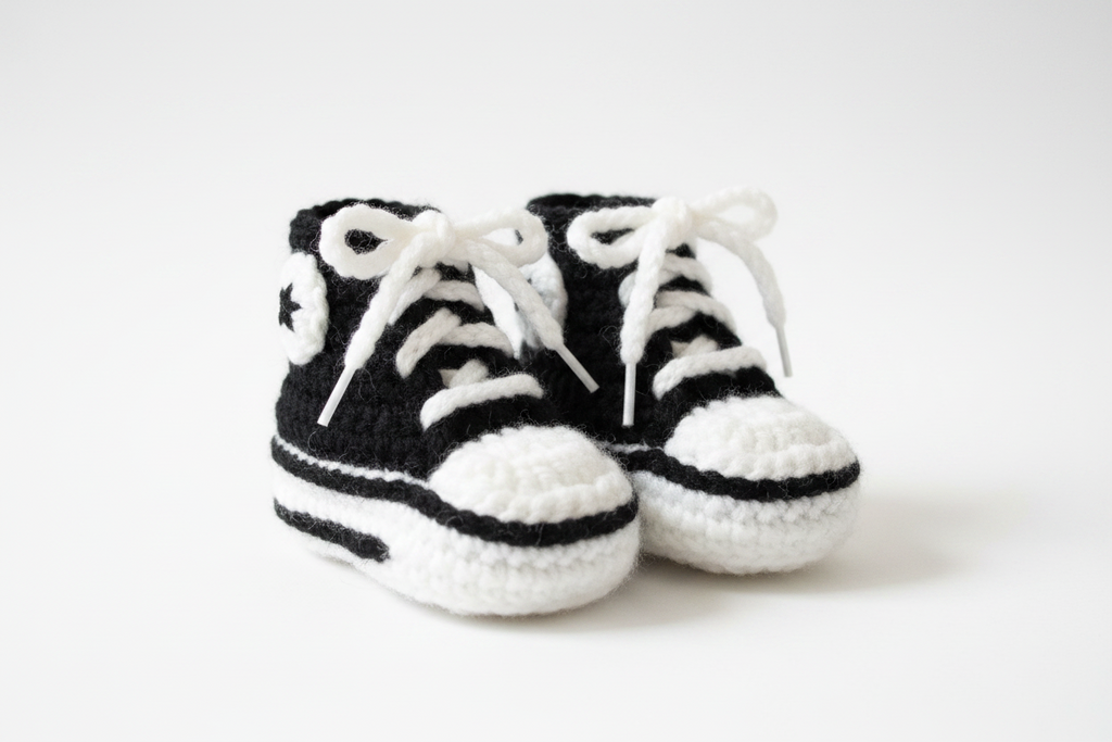 Baby 0-12mos. Sneaker Slippers Retro Style
