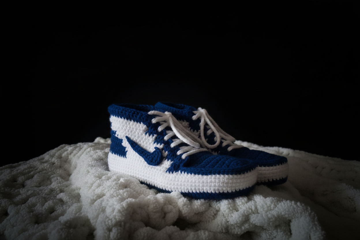 Swoosh Style Sneaker Slippers