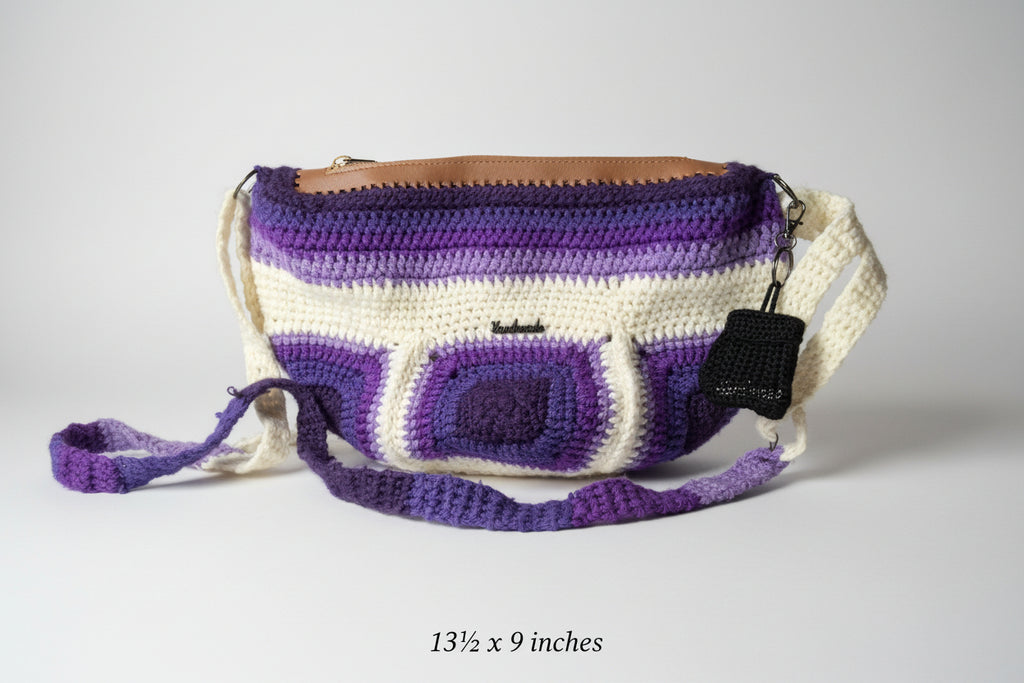 "Fanny Pack" Style Granny Square Purse